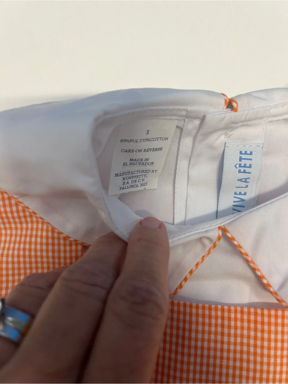 Vive La Fête Clemson Tigers Boys Gingham Shortall Set Size 3 NWT